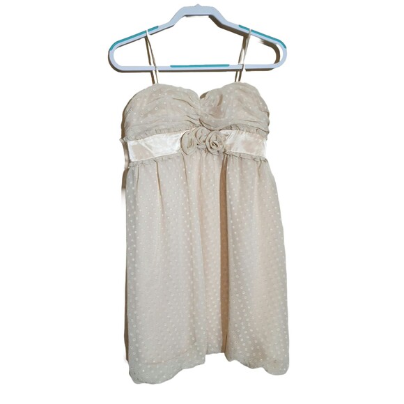 ABS Allen Schwartz Dresses & Skirts - NWT Essentials by ABS. Mini Bubble Hem Cocktail Dress Cream Polka Dot Size 10